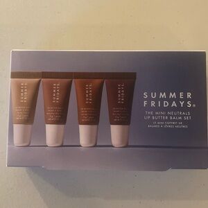 NEW Summer Fridays The Mini Neutrals Lip Butter Balm Set